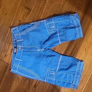 Buckle black cargo shorts